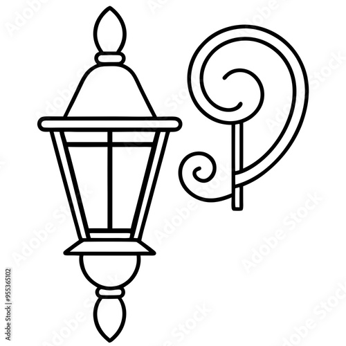 Wall Sconce Art Vector