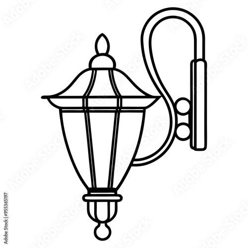 Wall Sconce Art Vector
