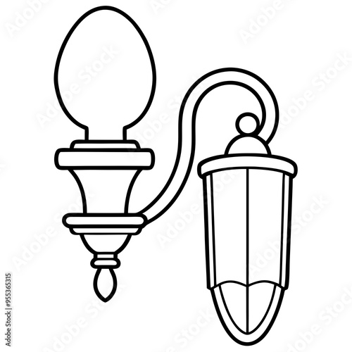 Wall Sconce Art Vector