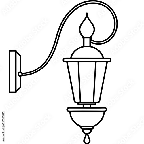 Wall Sconce Art Vector