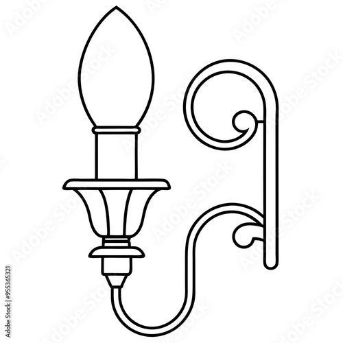 Wall Sconce Art Vector