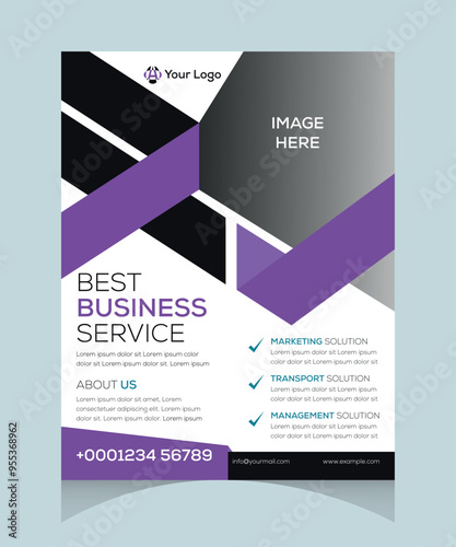 Creative and Corporate Flyer Design Template Leaflet