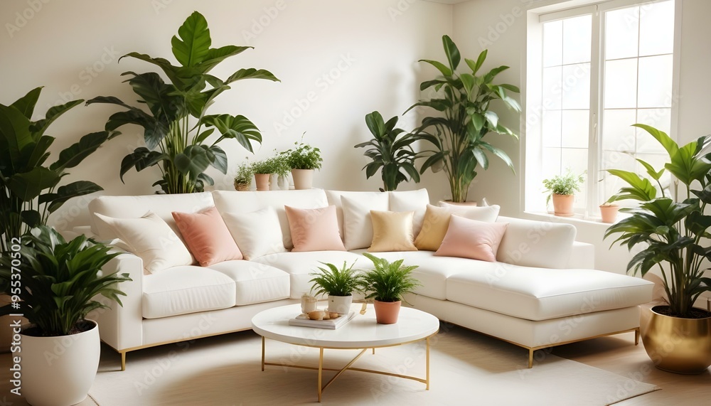 Photo interior modern design room 3d illustration Photo interior modern design room 3d illustration