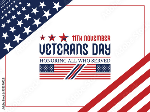 Happy Veterans Day. Honoring all who served, 11th November.