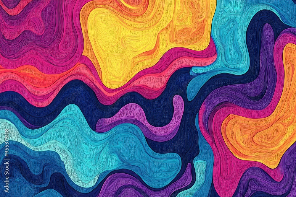 Vibrant abstract line art illustration perfect for design backgrounds Vibrant abstract line art illustration perfect for design backgrounds