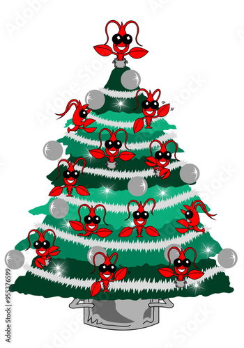 Crawfish Christmas Tree