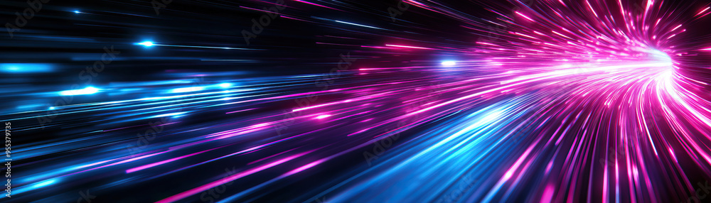 Dynamic light streaks in vibrant pink and blue create a futuristic and energetic background that captivates the eye. Dynamic light streaks in vibrant pink and blue create a futuristic and energetic background that captivates the eye.