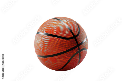 Basketball ball on transparent background