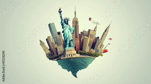 New York, statue of liberty 