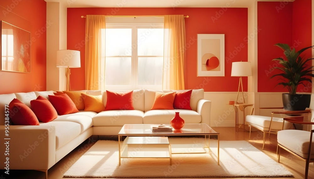 Photo interior modern design room 3d illustration Photo interior modern design room 3d illustration
