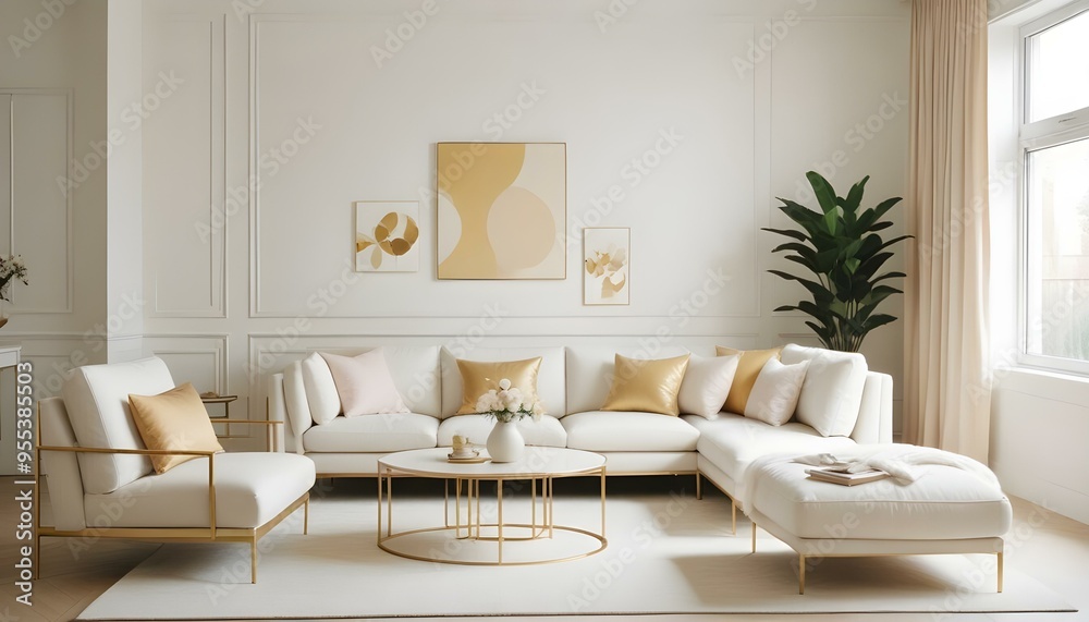 Photo interior modern design room 3d illustration Photo interior modern design room 3d illustration