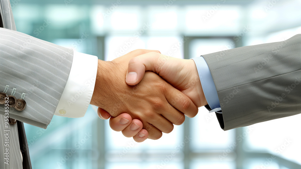 Successful Business Handshake.Generative AI Successful Business Handshake.Generative AI