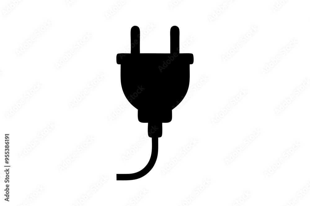 Electric plug icon design Electric plug icon design