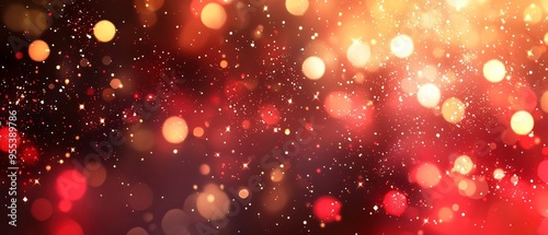 Mesmerizing Abstract Background with Twinkling Lights and Soft Glow