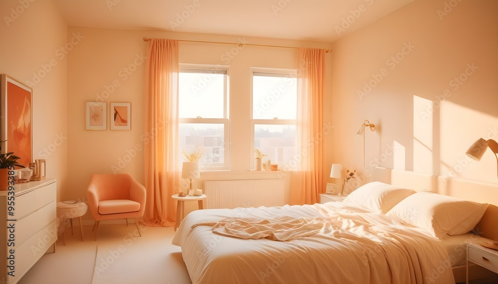Photo interior modern design room 3d illustration Photo interior modern design room 3d illustration