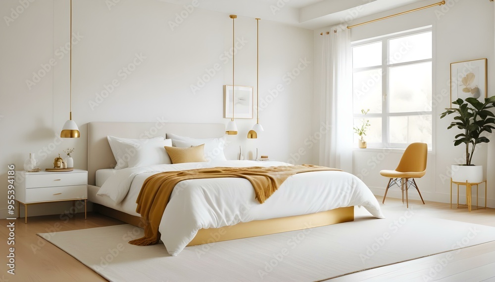 Photo interior modern design room 3d illustration Photo interior modern design room 3d illustration