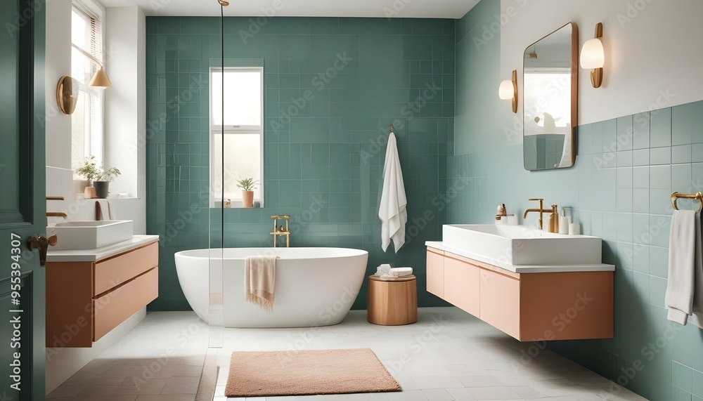 Photo interior modern design room 3d illustration Photo interior modern design room 3d illustration