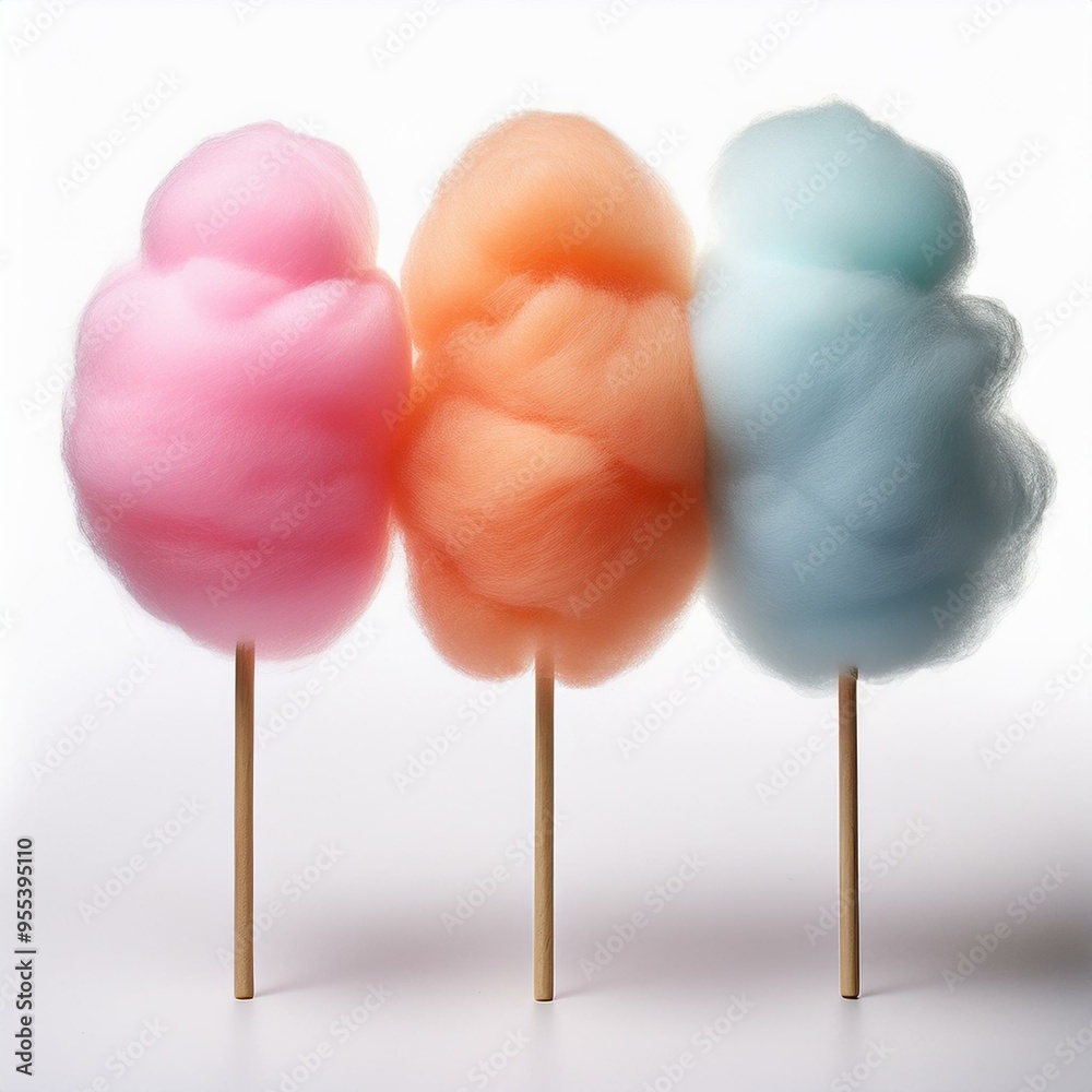 cotton candy on a white background cotton candy on a white background