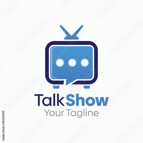 Talk Show Logo Design Template. Good for Business, Agency, Community and Organization
