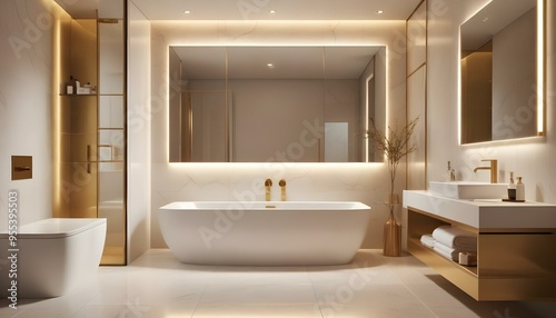 Photo interior modern design room 3d illustration