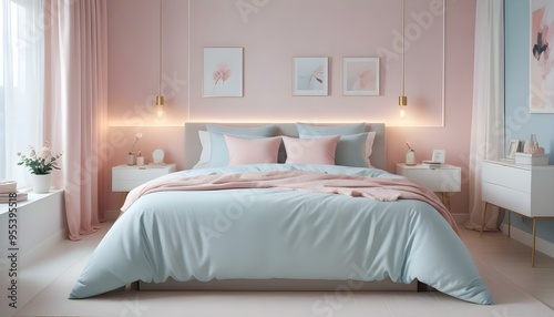 Photo interior modern design room 3d illustration