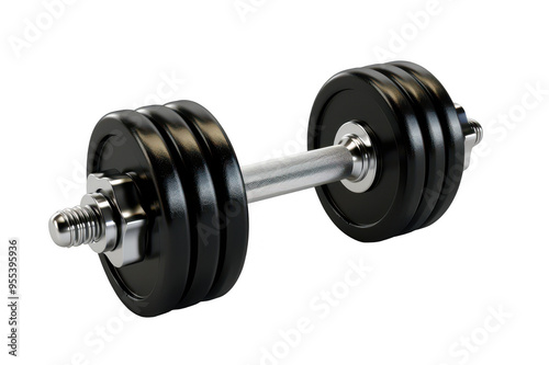 Dumbbell collapsible on transparent background