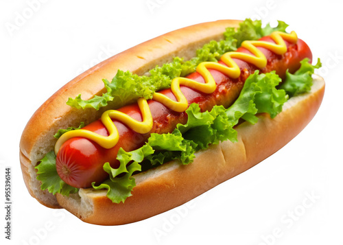 hotdog on transparent background.