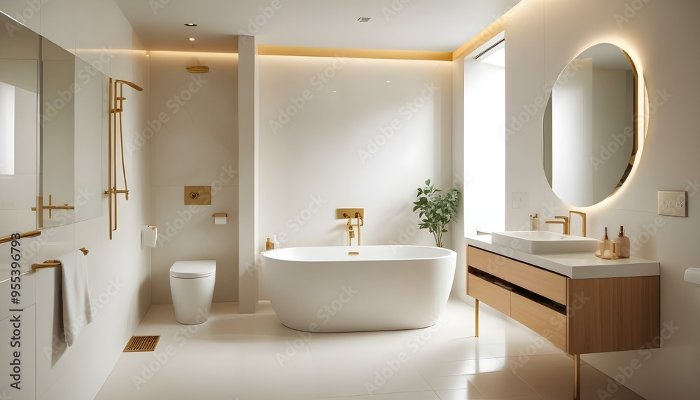 Photo interior modern design room 3d illustration Photo interior modern design room 3d illustration