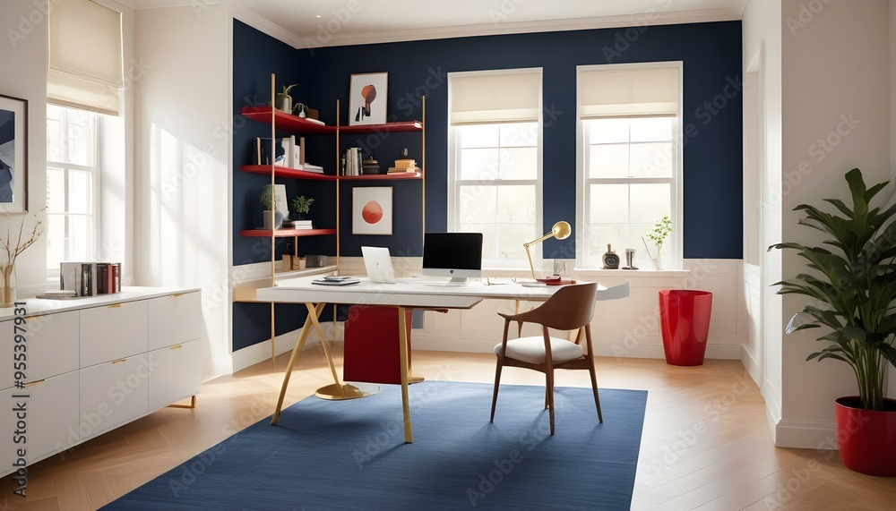 Photo interior modern design room 3d illustration Photo interior modern design room 3d illustration