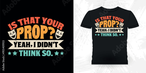 Funny Theater Director Retro Vintage Theater T-shirt Design