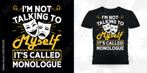 Funny Theater Director Retro Vintage Theater T-shirt Design