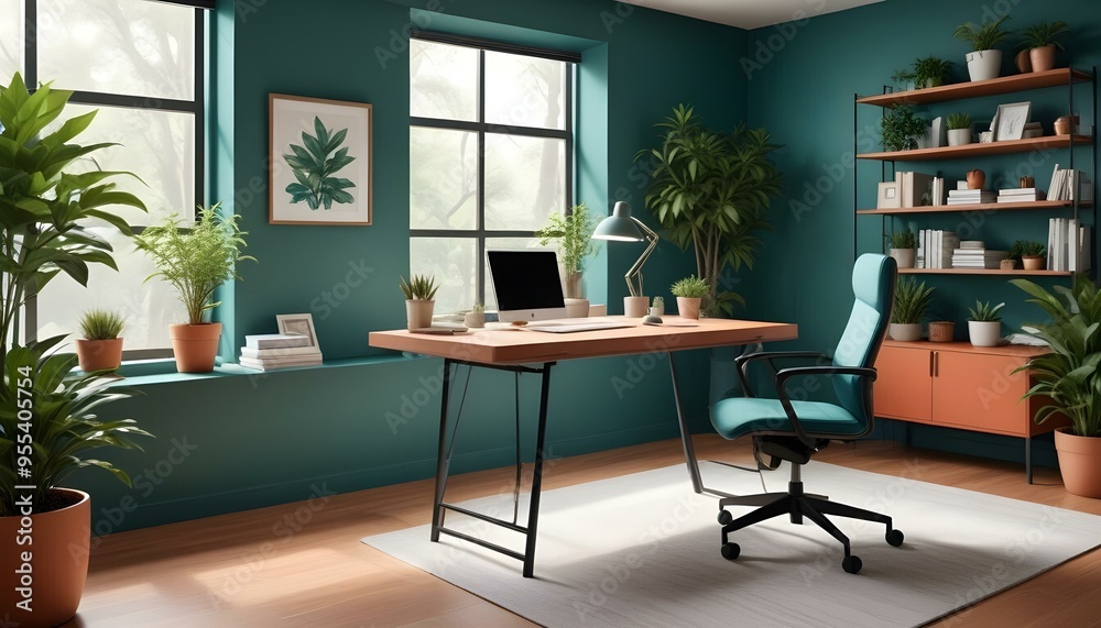 Photo interior modern design room 3d illustration Photo interior modern design room 3d illustration