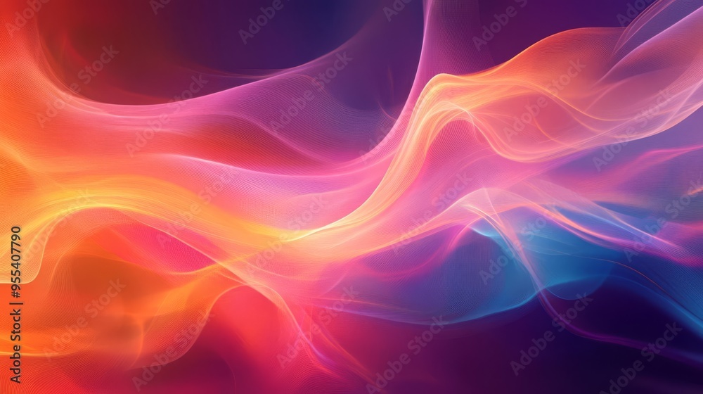Fototapeta premium Abstract colorful smoke texture with vibrant hues of pink, orange, and blue. Ideal for backgrounds and creative designs.