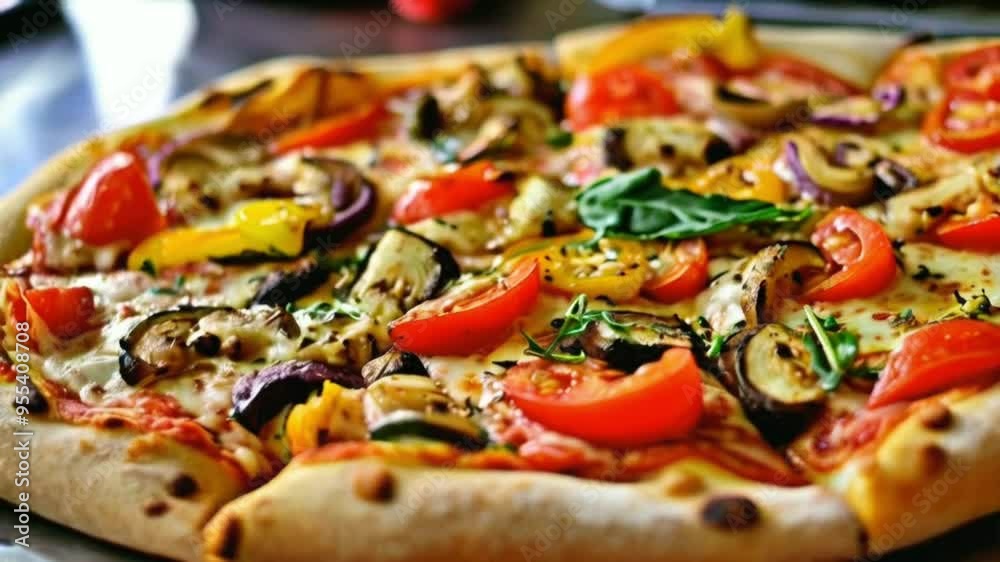 Delicious Vegetarian Pizza Delicious Vegetarian Pizza