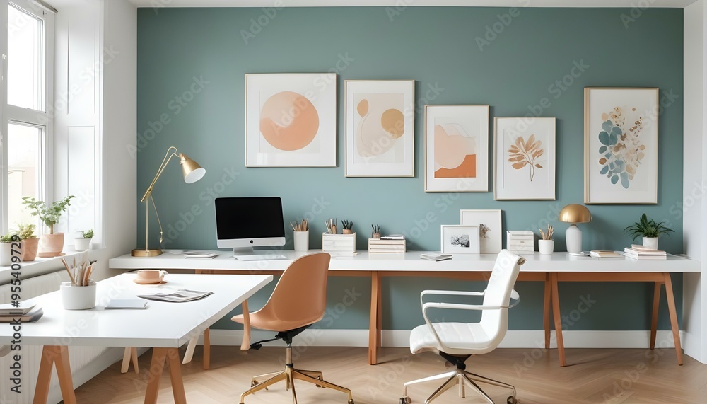Photo interior modern design room 3d illustration Photo interior modern design room 3d illustration
