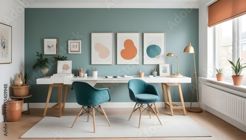 Photo interior modern design room 3d illustration