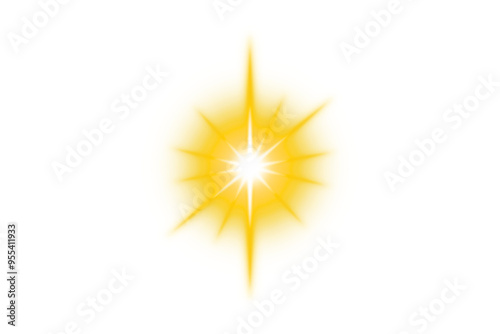 Gold sparks special light effect on transparent background. Glowing light PNG. sun burston. Starlight with sparkles. Ray. shining sun, bright flash overlay. Festive holiday decoration, Design elements