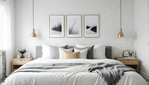 Photo interior modern design room 3d illustration
