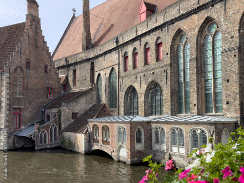 Bruges, in Belgium, little historic town on canals