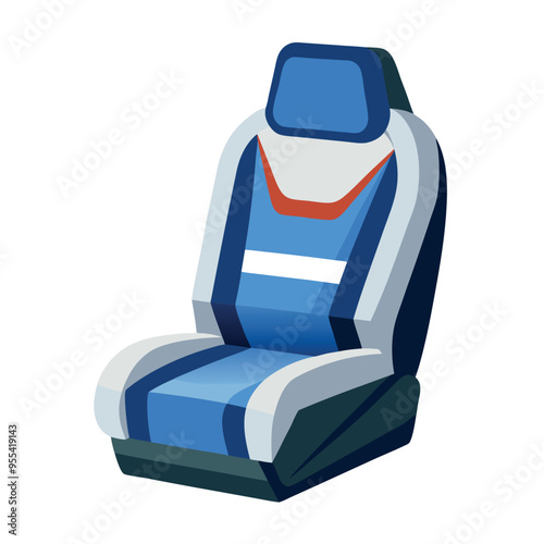 Car Seat Vector Illustration