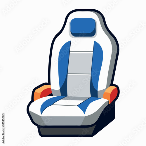 Car Seat Vector Illustration