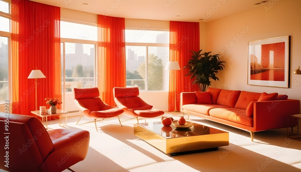 Photo interior modern design room 3d illustration Photo interior modern design room 3d illustration
