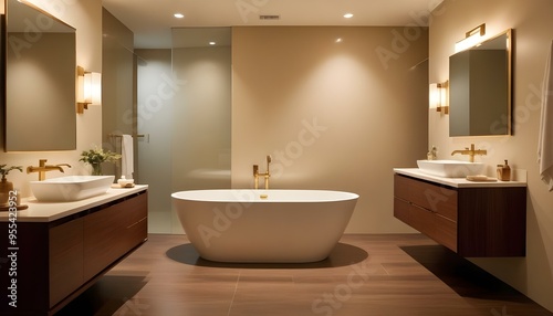 Photo interior modern design room 3d illustration