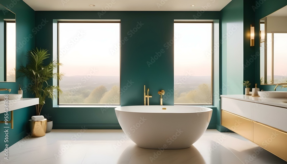 Photo interior modern design room 3d illustration Photo interior modern design room 3d illustration