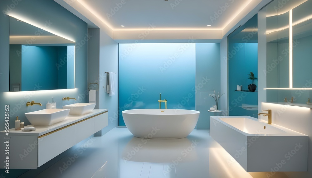 Photo interior modern design room 3d illustration Photo interior modern design room 3d illustration