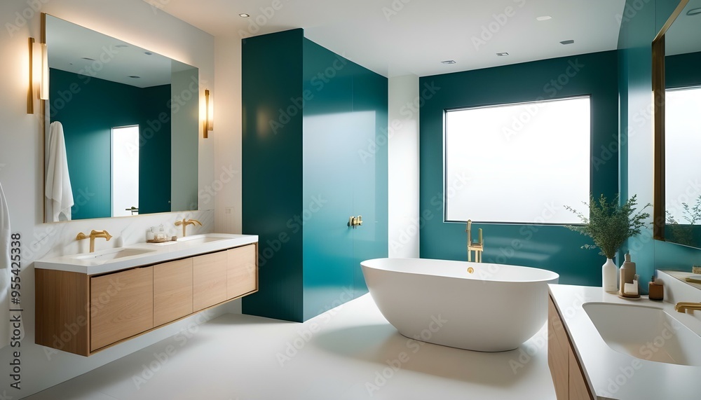 Photo interior modern design room 3d illustration Photo interior modern design room 3d illustration