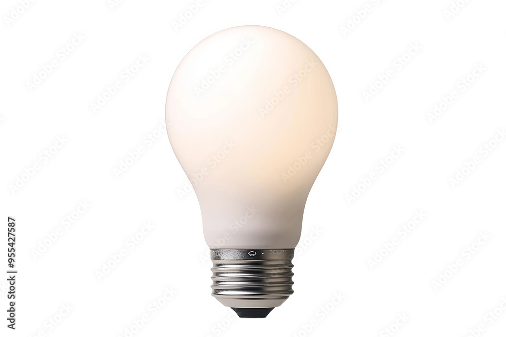 A standard incandescent light bulb is isolated on a white transparent background. A standard incandescent light bulb is isolated on a white transparent background.