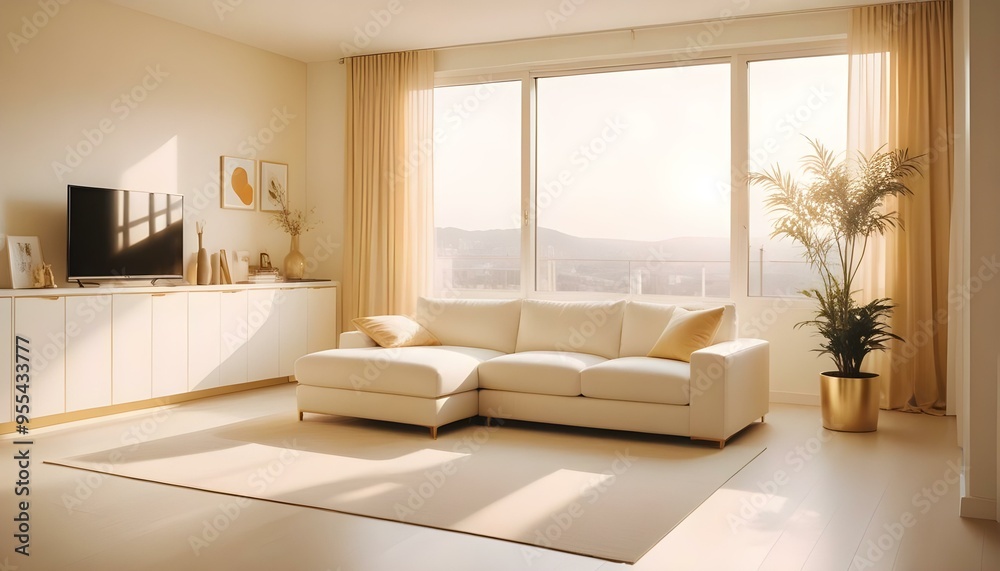 Photo interior modern design room 3d illustration