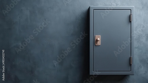 Financial security, locked safe with money, 8K,