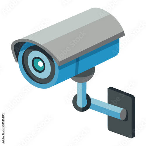 Security Camera Vector Illustration